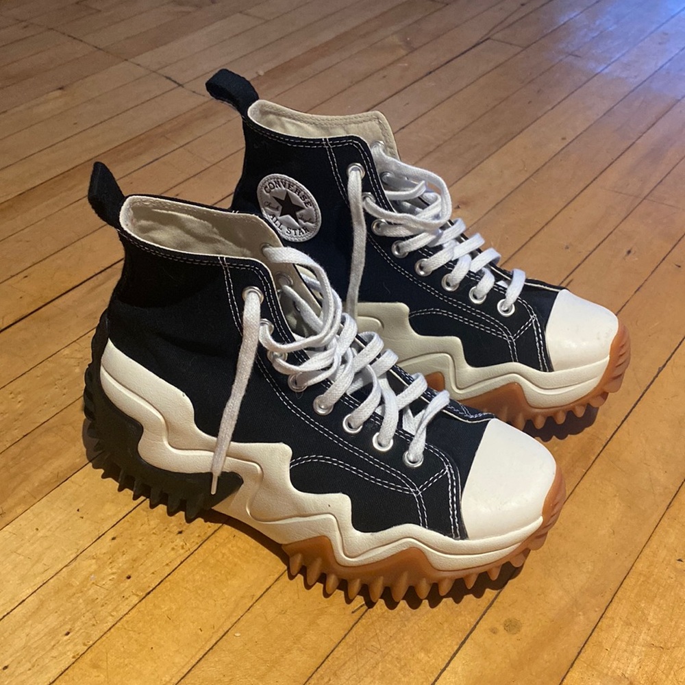 Converse Run Star Motion Hi - Canvas Black Platforms